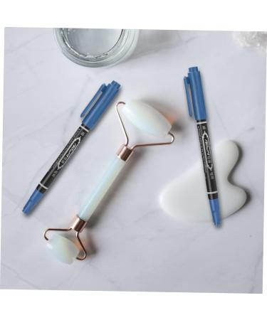 DOITOOL 5pcs Markers Pen Tools Waterproof Embroidered Makers Pens Marking Professional Tattoos 13.9x1.8cm Blue - Buy Online on GoSupps.com