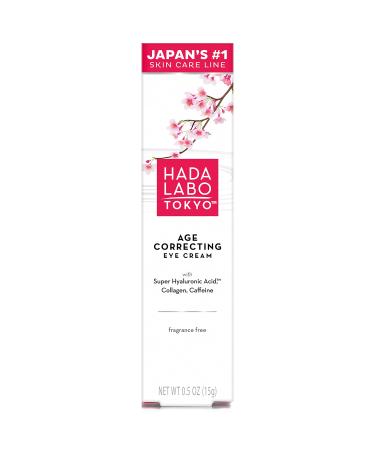Hada Labo Tokyo Age Correcting Eye Cream  Ivory  Fragrance free  0.5 Ounce  1802