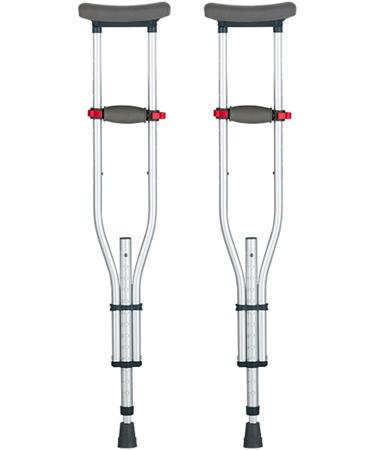 Crutches for Adults Underarm 1 Pair Lightweight Aluminum Crutches Height Adjusted Underarm Crutches Adult Crutches Crutches Walker for Elderly Arthritis Disability Great for Tra Selfless dedication