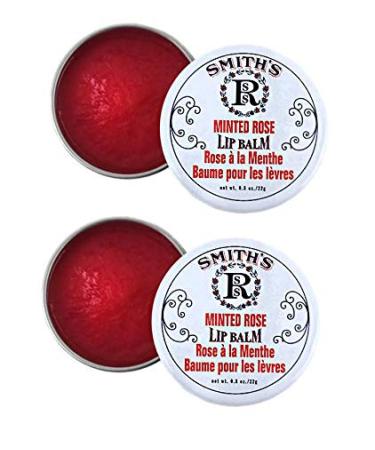 Rosebud Perfume Co. MINTED ROSE Lip Balm Two Pack: 2 x 0.8 tins 0.8 Ounce (Pack of 2)