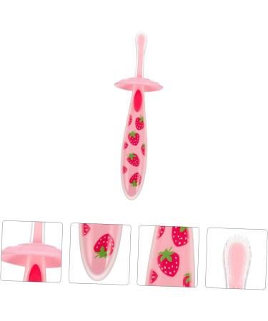Minkissy 3-Pack Toddler Toothbrush Molar Toy - Pink Silicone Cleaning Brush & Massage Tool - Safe Food-Grade Accessories for Travel - Buy Online on GoSupps.com