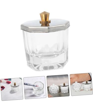 Ipetboom Nail Cup Manicure Nail Dish Nail Dish Cups Dish for Acrylic Nails Acrylic Nail Dappen Dish Dappen Dish Nail Liquid Nail Liquid Holder Acrylic Nail Supplies Glass Octagonal Cup - Buy Online on GoSupps.com