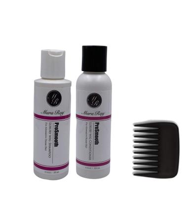 NEW! Mara Ray ProSmooth Travel Size Shampoo Conditioner and Wide Tooth Comb Kit
