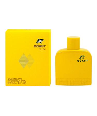 Coast Men Perfume Choose 1 x 100ml Eau De Parfum Vaporisateur Spray Essential Oil From France (Yellow)