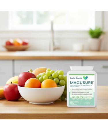 Ocular Express Macusure Vision Support Supplement 60 Capsules Lutein and Zeaxanthin with Bilberry and Pine Bark 1 Month Supply - Buy Online on GoSupps.com