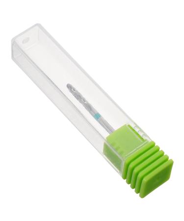 Beatifufu Nail Polisher Nail Drill Bits Nail Art Polishing Tools Manicure Drill Bits Nail Art Drill Bits Manicure Tools Drill Bits for Nails Metal Nail Drill Bit Manicure Accessories 7.00X1.30X1.30CM Green