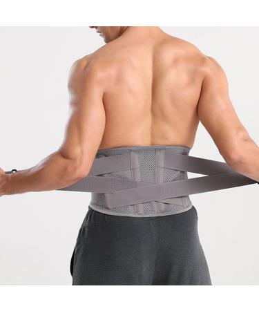 XXL Back Bandage & Support Belt | Breathable Adjustable Lumbar Support for Pain Relief - Sciatica Scoliosis Herniated Disc - Men & Women - Buy Online on GoSupps.com