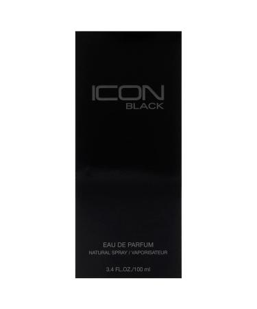 Icon Black - EDT Spray Cologne for Men - Masculine Woody Aromas - Bergamot Lemon Tangerine Lavender Notes and Warm Patchouli - 3.4 oz - Buy Online on GoSupps.com