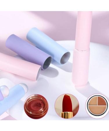 9pcs Silicone Lip Brushes Set | Portable Round Head Applicators for Lipstick Lip Gloss & Balm | Reusable Makeup Tools in Pink Purple & Blue - Buy Online on GoSupps.com