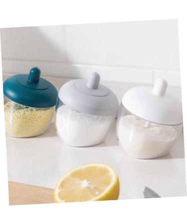 Zerodeko 2pcs Spice Jar with Spoon Glass Container Kitchen Gadgets Pepper Bowl Glass Empty Condiment Jar Terrarium Kitchen Seasoning Organizer Salt Container Sugar Bowl Monosodium Glutamate - Buy Online on GoSupps.com