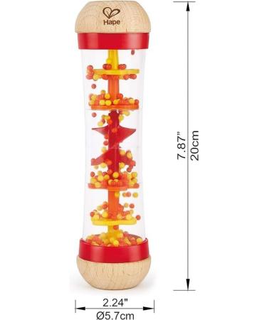 Hape Rainmaker Mini Wooden Rattle Musical Toy - Eco-Friendly Red Baby Gift | International Shipping Available - Buy Online on GoSupps.com