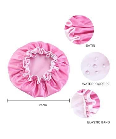 Arycrack Lavender Shower Cap Bonnet 2-Pack - Waterproof PE, Two-Layer Inside for Ultimate Protection - Buy Online on GoSupps.com