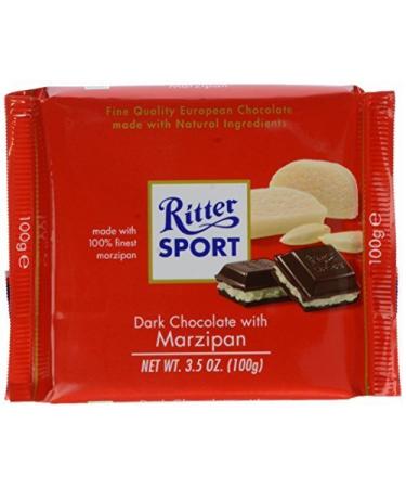 Ritter Sport Dark Chocolate with Marzipan -- 3.5 oz by Ritter