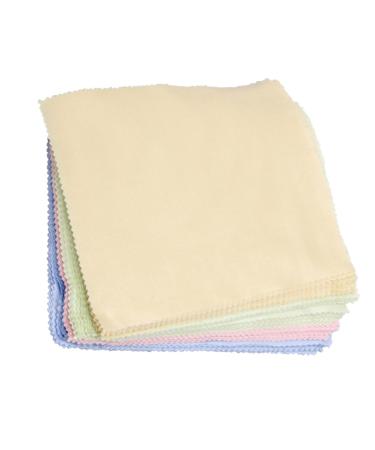 NOLITOY Lens Cleaner Cloth 100pcs Cloth Eyewear Cleaning Wipes Screen Cleaning Wipes Eyeglass Wipes Sun Glasses Computer Camera Lens Fiber Eyeglass Cleaning Cloths Random Color 12.5X12.5X0.1cm