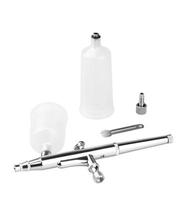 Pinkiou Airbrush Kit Large Capacity Cup Double-Action Trigger Air-Paint 0.3mm Needle Air Brush Spray Gun Body Paint Art