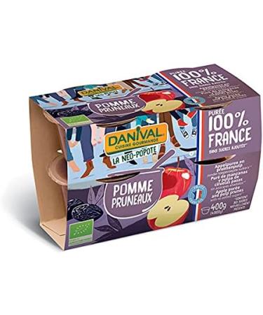 Danival - Organic Apple and Prune Puree 4 x 100g - unit - Buy Online on GoSupps.com