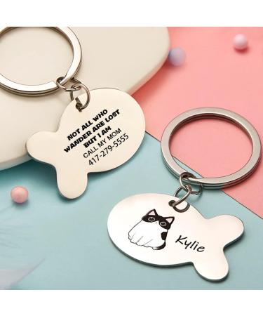 Personalized Engraved Cat Collars - 10 Styles Name & Phone Number - Unique Decoration for Cats - Ideal for Hikers! - Buy Online on GoSupps.com