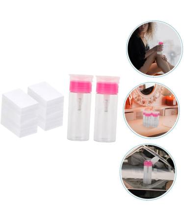 FRCOLOR 1 Set manicure press empty bottle empty lockable pump bottle lint wipes for nails cleaner bottle lint nail wipes pump wipes water dispenser portable travel plastic - Buy Online on GoSupps.com