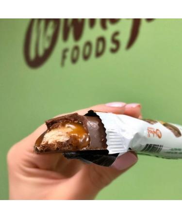 Vegan Gluten Free Nut Free Chocolate Candy Nougat and Caramel Bars (4 Pack) | Allergy Friendly Snacks by No Whey Foods - Buy Online on GoSupps.com