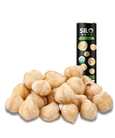 SILO Nuts, Organic Hazelnuts, 16oz, Roasted Filberts, Toasted, Blanched, Whole Hazelnut, Shelled, GMO-Free Nuts, Vegan, Kosher, Great Snack for Parties and an Ingredient for Cooking, Bulk, Great Gift for a Healthy Diet