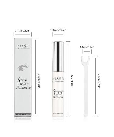Clear Eyelash Glue | Lash Glue Strong Eyelash Glue Latex Free Eyelash Glue Strong Hold False Eyelash Adhesive Safe On Skin Suitable for Sensitive Eyes Waterproof Clearful - Buy Online on GoSupps.com