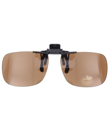 Montana Eyewear sun protection clip-on UV-400 with practical clip on in brown