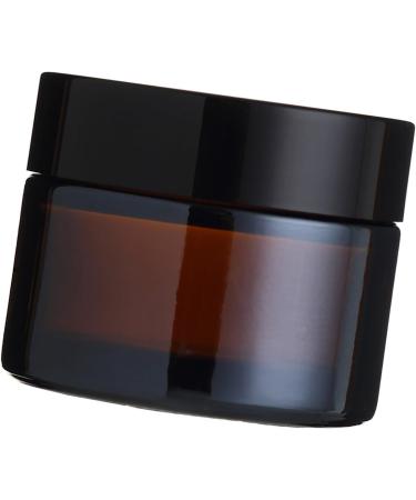 Cream Jar Glass Cosmetic Jar Light Shielding Empty Sample Container with Leakproof Lid for Lotion Cream Powder (20g) 20g Brown - Buy Online on GoSupps.com
