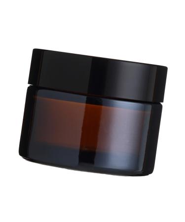Cream Jar Glass Cosmetic Jar Light Shielding Empty Sample Container with Leakproof Lid for Lotion Cream Powder (20g) 20g Brown
