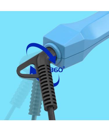 Wazor Ceramic Mini Curling Wand - Portable 1 Inch Curling Iron for Short Hair & Travel | Fast Heat-up & Auto Shut Off - Buy Online on GoSupps.com