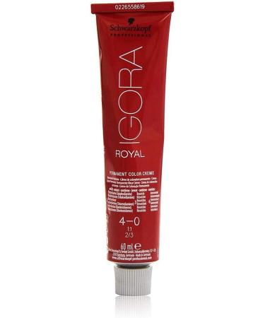 Schwarzkopf Igora Royal Dye 4-0 Mittelbraun 60g - Pack of 1 - Buy Online on GoSupps.com
