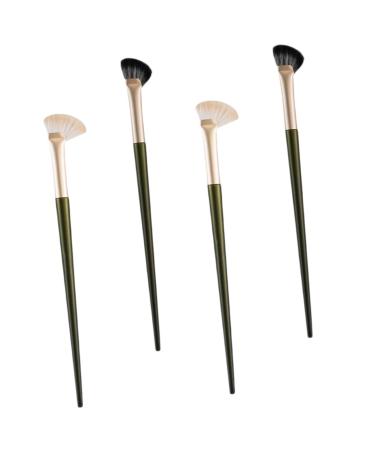 HAPINARY 4pcs Nose Shadow Brush Angled Eye Shadow Brush Angled Nose Contour Brush Makeup Accessory Nose Makeup Brush Angled Makeup Brush Angled Cosmetic Brush Flat Concealer Brush