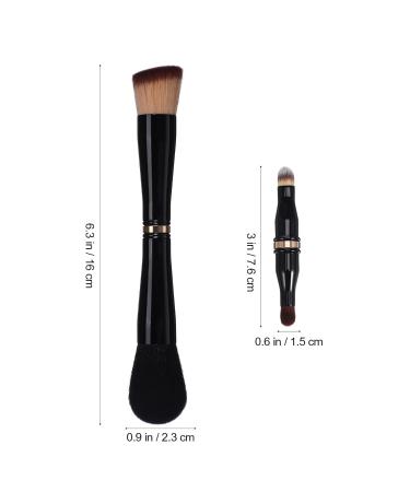 Minkissy 4-in-1 Double Sided Makeup Brush | Travel-Friendly Face & Concealer Brush for Flawless Application - Buy Online on GoSupps.com