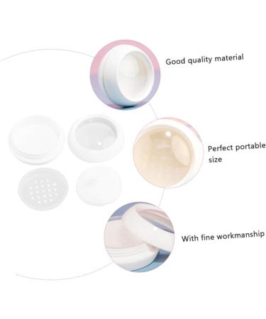POPETPOP 2ensembles Bo te Poudre Portable Pratique Avec Poup e Poudre Conteneur Pour Cosm tique Pour Maquillage Pochettes 6.2x6.2cmx2pcs blancx2pcs - Buy Online on GoSupps.com