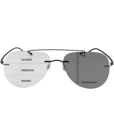 Buy Miryea Randlos Photochrome Progressive Multifocus Blue Light Blocking Reading Glasses - Multifocal Computer Glasses in Black | International Shipping - Buy Online on GoSupps.com