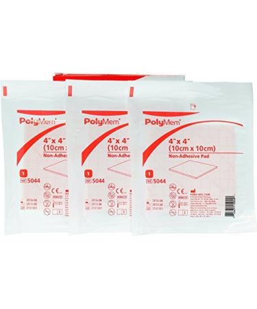 Polymem 4 x 4 Non-Adhesive Pad (Pack of 3) Wound Dressing by Ferris