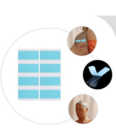 FOMIYES 8 Sheets Seamless Hair Extensions Women Hair Tape Nail Display Stand Tape in Hair Extensions Adhesive Wig Tape Waterproof Adhesive Tape Women's Blue Glue Pu Lace - Buy Online on GoSupps.com