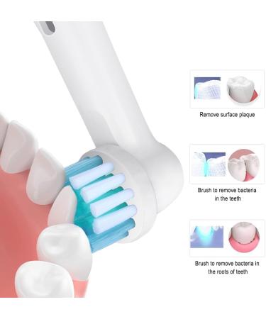Electric Toothbrush Replacement Heads Compatible with Oral B - Precision Clean Refills for Gentle & Effective Cleaning by DeBizz (4 Pack - Buy Online on GoSupps.com