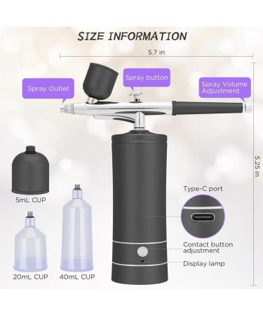 Hoadoek Cordless Rechargeable Compressor Airbrush Set Portable Airbrush Automatically Handles Model Painting Nails Makeup B - Buy Online on GoSupps.com