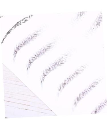BIUDECO 2 Pairs Natural Brow Stickers Eyebrowsb Eyebrow Makeup Tools Eyebrow Stickers Patch Disposable Miss 21x15cm Black 003 - Buy Online on GoSupps.com