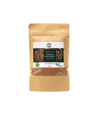 Clean Organic Manjistha Root Powder- Rubia Cordifolia - 100% Pure and Natural (100) 100 g (Pack of 1)