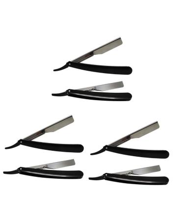 FRCOLOR 6 STK Manual rapids Safety Collaps Collecting Hairdresser Safe Razor Men Razor Vintage Men Razor Bart Razor Sortchable Bartscher Man Mx3Pcs Schwarzx3st