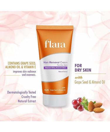 FLARA Hair Removal Cream for Dry Skin (25G) - Gentle & Effective Solution | Shop Internationally - Buy Online on GoSupps.com