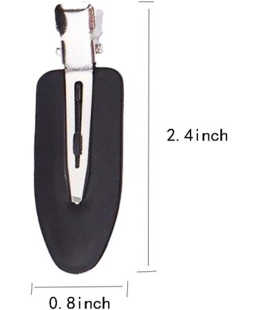 4 pieces No Bend Hair Clips No Crease Hair Clips Makeup No Bend Hair Clips for Hair Styling and Makeup Application Black silver - Buy Online on GoSupps.com