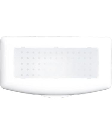 Nail Tool Cleaning Tray Multifunctional Long Life Easy Clean Makeup Tool Needle Cleaning Box for Travel (White) - Buy Online on GoSupps.com