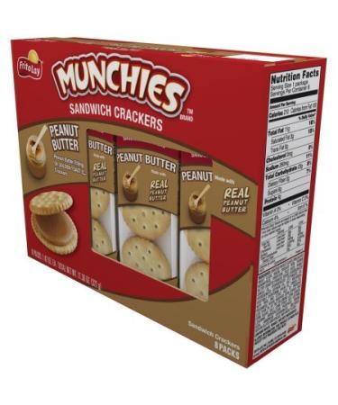 Munchies Sandwich Crackers Peanut Butter 11.36 Oz (Pack of 2)