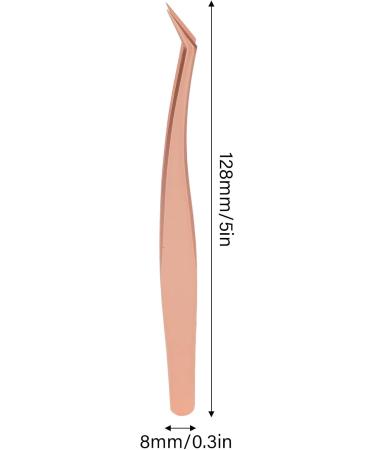 Sonew Eyelash Tweezers Stainless Steel Ergonomic Extension Tool for Eyelashes and Makeup Precision Clamping Rose Gold (Short Oblique Tweezer) Sonewz8a6i5ospc-12 - Buy Online on GoSupps.com