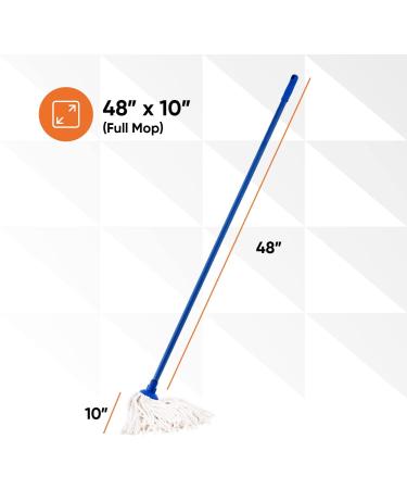 Superio Brand White Cotton String Mop - High-Quality Cleaning Tool - Buy Online on GoSupps.com