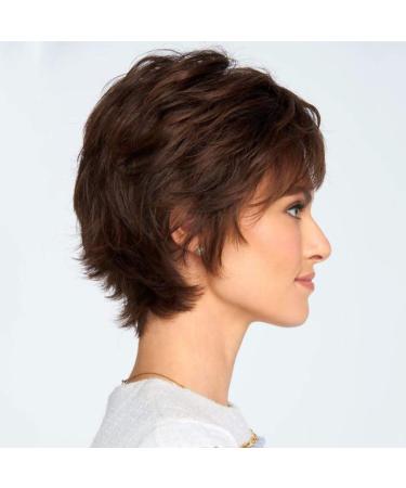 Buy 28cm Short Curly Brown Bob Wig - Natural Looking Heat Resistant Synthetic Soft Wig with Fringe - Buy Online on GoSupps.com