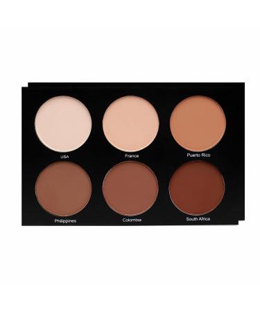 MUBA COSMETICS Universal Contour Palette - 6 Shades Face Makeup Kit for Flawless Contouring - Ideal Contour Powder Palette for Women - Buy Online on GoSupps.com