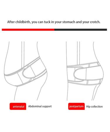 Qiilu Maternity Support Belt - Breathable Pregnancy Brace Band (One Size, Black) - Buy Online on GoSupps.com